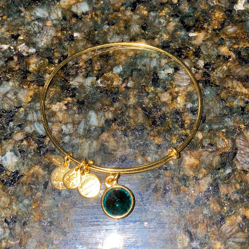 ALEX AND ANI May Birthstone Bangle Bracelet